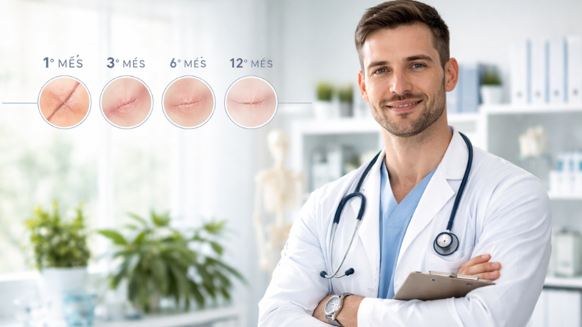 O cronograma real da cicatrização varia do 1º ao 12º mês e exige acompanhamento adequado, explica Haeckel Cabral Moraes.